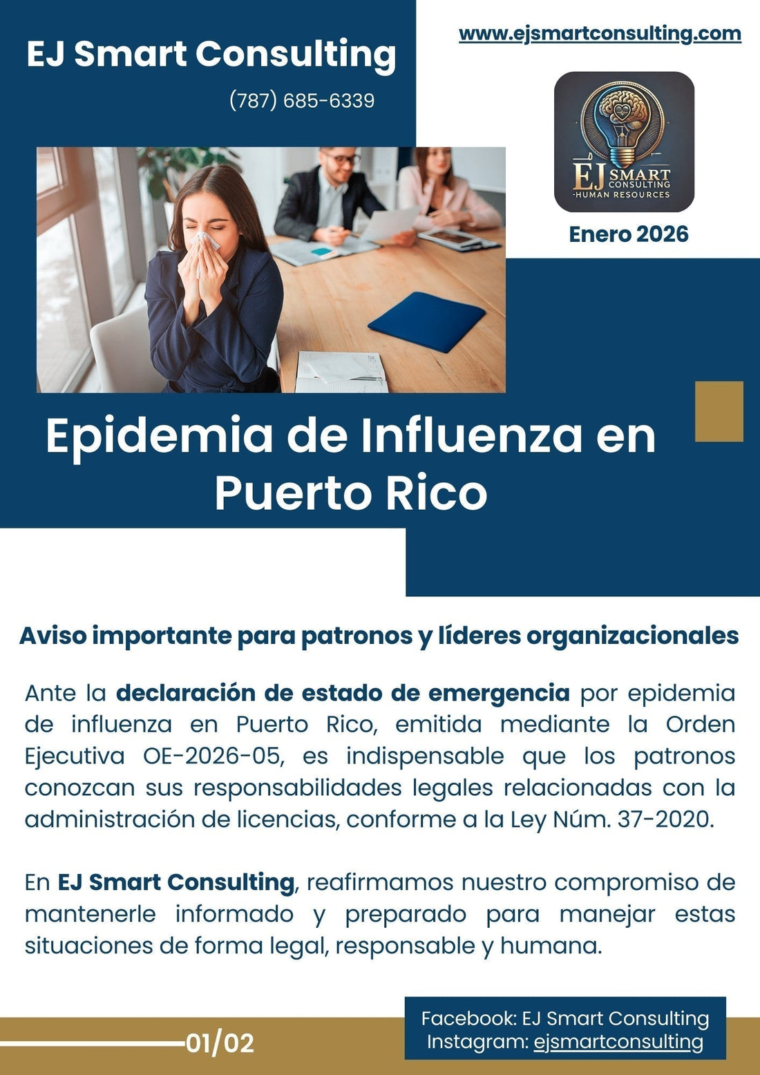 🚨 ALERTA PATRONAL | EPIDEMIA DE INFLUENZA EN PR